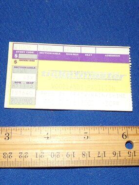 VINTAGE Carlos Santana CONCERT TICKET STUB - 2000 - Woodlands Pavilion - Houston